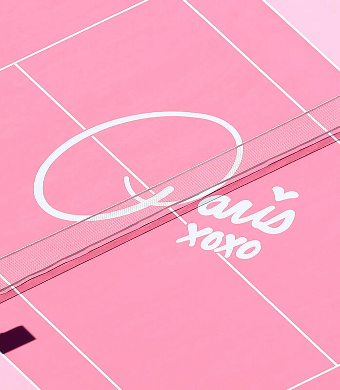 Paris Hilton - Pink Tennis Court