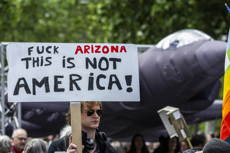 Demonstration Against Military Expenses
