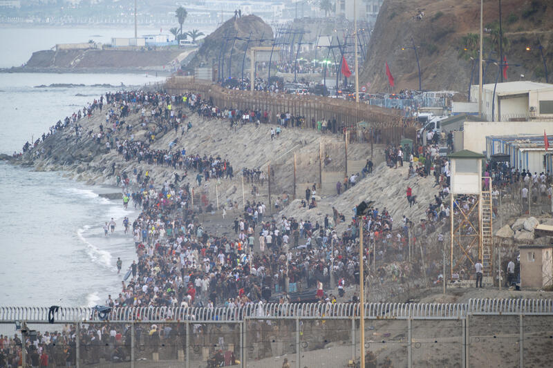 Migrant Crossings Ceuta - Spain