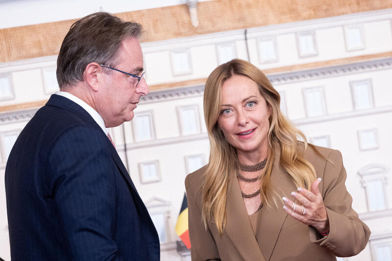 Bart De Wever - Giorgia Meloni 