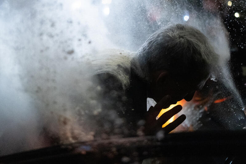 Raphael Glucksmann Gets Covered in Flour