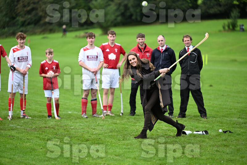 Princess Kate visits Bute Shinty Club