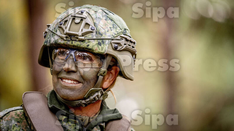 Queen Maxima in the Army